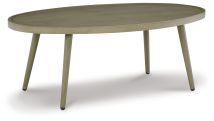 Signature Design by Ashley® P390-700 Swiss Valley - Beige - Oval Cocktail Table