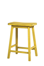 ACME 96653 Gaucho - Stool (Set of 2) - Antique Yellow
