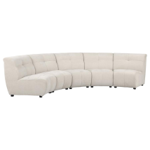 Coaster Fine Furniture 551300-S5 Charlotte - 5 Piece Upholstered Modular Sectional Sofa - Ivory