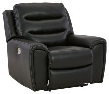 Signature Design by Ashley® 6110513 Warlin - Black - Pwr Recliner/Adj Headrest