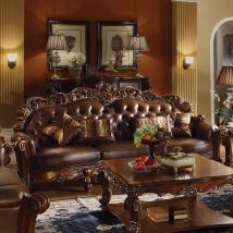 ACME 52000 Vendome - Sofa - Cherry PU & Cherry