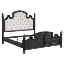 Coaster Fine Furniture 224761KE Celina - Wood Eastern King Poster Bed - Black