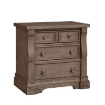 Samuel Lawrence Furniture S958-050 Lawson's Creek - 3-Drawer Nightstand With USB-C Port - Dark Brown