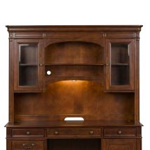Liberty Furniture 273-HO131 Brayton Manor - Jr Executive Credenza Hutch - Cognac