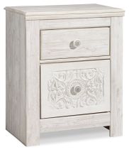 Ashley Furniture B181-92 Paxberry - Two Drawer Night Stand - Whitewash