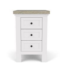 Riverside Furniture 37212 Cora - Chairside Table - Cloud / Fog