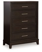 Signature Design by Ashley® B618-46 Neymorton - Dark Grayish Brown - Five Drawer Chest