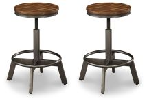 Ashley Furniture D440-024 Torjin - Swivel Stool (Set of 2) - Dark Brown