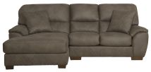 Jackson 4043/75/42-19 Jackson 4043/75/42-19 Royce - 2 Piece Sofa Chaise (RSF Loveseat / LSF Chaise) - Brown