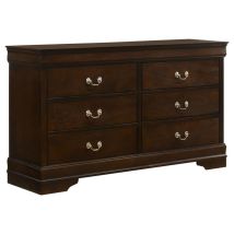 CoasterEveryday 202413 Louis Philippe - 6-Drawer Dresser - Cappuccino