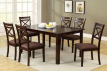 Furniture of America CM3400T-7PK Weston - 7 Piece Dining Table Set - Espresso