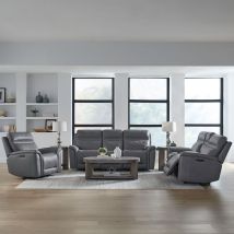 Liberty Furniture 7007BG-UPH-SOLOREC Liberty Furniture 7007BG-UPH-SOLOREC Cooper - Sofa With Loveseat & Recliner - Blue Gray