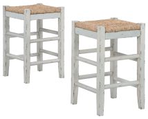 Signature Design by Ashley® D508-224 Mirimyn - White - Stool (Set of 2)