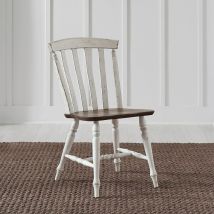 Liberty Furniture 741-C1500S Al Fresco - Slat Back Side Chair - Graphite & Whitestone
