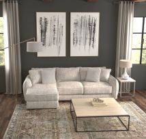 Jackson 2306/73/75-01 Jackson 2306/73/75-01 Bucktown - 2 Piece Sofa / LSF Chaise with Extra Thick Cuddler Seat Cushions - Parchment