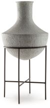 Ashley Furniture A2000747 Ashley Furniture A2000747 Estonbank - Vase - 30" - Distressed Cream
