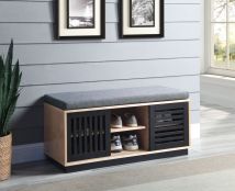 ACME AC00857 Gamaliel - Bench - Oak & Espresso Finish