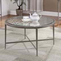 Furniture of America FOA4743C Freja - Coffee Table - Silver