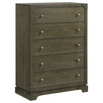 Coaster Fine Furniture 224935 Gran Park - 5-Drawer Bedroom Chest Of Drawers - Dark Cocoa