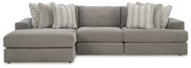 Ashley Furniture 58103S3 Avaliyah - 3-Piece Sectional With Laf Corner Chaise - Ash