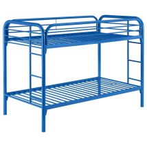 CoasterEveryday 2256B Morgan - Metal Twin Over Twin Bunk Bed - Blue