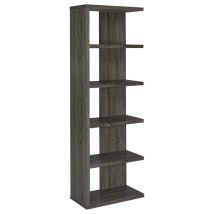 CoasterEveryday 800553 Harrison - 5-Shelf Bookshelf - Weathered Gray