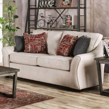 Furniture of America SM8003-LV Jarrow - Loveseat - Ivory