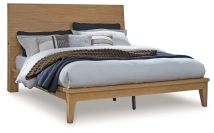 Ashley Furniture B833B2 Ashley Furniture B833B2 Sherbana - Queen Panel Bed - Light Brown