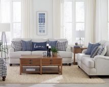 CoasterElevations 511091-S2 Glenn - 2 Piece Upholstered Sofa Set - Light Gray And Blue