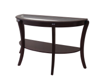 Furniture of America CM4488SO Finley - Semi - Oval Coffee Table - Espresso