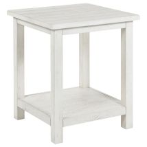 Coaster Fine Furniture 710556 Payne - Wood End Table With Shelf - White