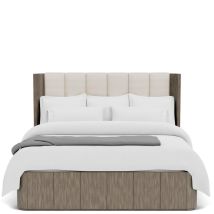Riverside Furniture 87170-87171-87172 Sariel - Queen Upholstered Bed - Dark Brown