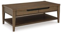 Ashley Furniture T769-1 Roanhowe - Rectangular Cocktail Table - Brown