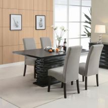 CoasterEveryday 102061-S5 Stanton - 5 Piece Rectangular Dining Table Set - Gray