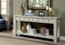 Furniture of America CM4327WH-S Meadow - Sofa Table - Antique White