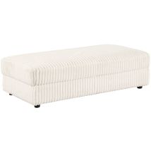 Coaster Fine Furniture 508855 Emberson - Upholstered Rectangular Storage Ottoman - Ivory