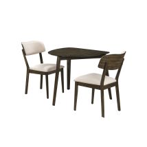 New Classic 40-D1078-D2C Rex - Guitar Pick Corner Table With 2 Chairs - Dark Brown