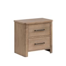 New Classic B2123-040 Anika - 2 Drawer Nightstand - Natural / Brown