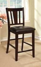 Furniture of America CM3325PC-2PK Bridgette - Counter Height Chair (Set of 2) - Espresso