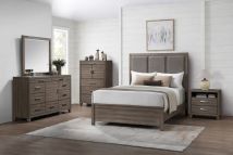 New Classic 00-B3412-35C New Classic 00-B3412-35C Harrisburg - 5/0 Queen 5 Piece Bedroom Set (Bed, Dresser, Mirror, Chest, Nightstand) - Walnut