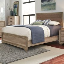 Liberty Furniture 439-BR-KUB Sun Valley - King Upholstered Bed - Light Brown