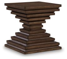 Ashley Furniture T821-2 Hannodream - Square End Table - Warm Brown