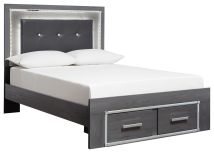 Ashley Furniture B214B5 Ashley Furniture B214B5 Lodanna - Full Panel Bed With Storage - Gray