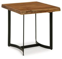 Signature Design by Ashley® T872-3 Fortmaine - Brown / Black - Rectangular End Table