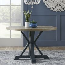 Liberty Furniture 519NY-T4848 Lakeshore - Single Pedestal Table - Navy