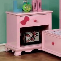 Furniture of America CM7159PK-N-VN Dani - Nightstand - Pink