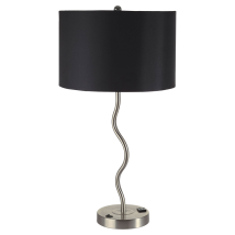 Furniture of America L76224T-BK-2PK Sprig - Table Lamp (Set of 2) - Black