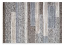 Ashley Furniture R406592 Sethburn - 5' x 7' Rug - Cream / Brown / Gray