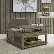 Liberty Furniture 172-OT-O3PCS Parkland Falls - 3 Piece Table Set (1 Lift Top Cocktail Table 2 End Tables) - Weathered Taupe