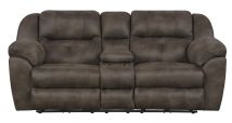 Jackson Furniture Industries 61899-1300/89 Jackson Furniture Industries 61899-1300/89 Ferrington - Power Lay Flat Reclining Console Loveseat With Power Adjustable Headrest - Dusk
